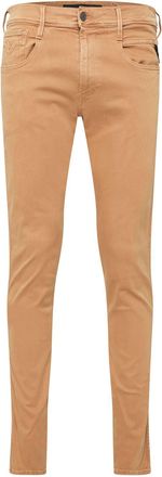 Replay Mens Anbass Slim-Fit Jeans in Beige Cotton - Size 28W/32L