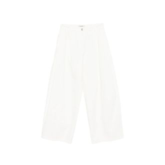 System Button-fastening Pleated Jeans