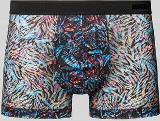 HOM Trunks mit Label-Detail Modell Biscayne in Blau, Gr&ouml;&szlig;e XXL