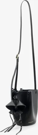 Givenchy Womens Crossbody Bag Nano Snap Leather Black Shoulder