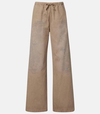 Acne Studios Cotton twill wide-leg pants