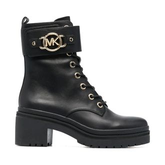 Michael Kors Schoenen, Dames, Zwart, 36 EU, Leer, Rory Lug Bootie