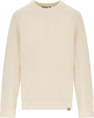 Carhartt Work in Progress MAGLIA GIROCOLLO STOCKTON AVORIO CARHARTT WIP