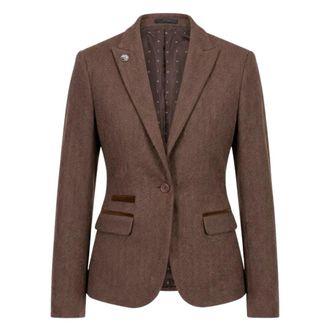 TruClothing Tweed Blazer Herringbone Slim Fit Work Office Jacket