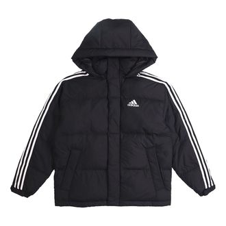 adidas 3ST Puff Down Outdoor protection against cold Stay Warm hooded down Jacket Black EH3972