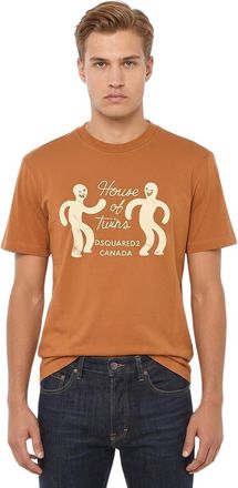 Dsquared2 Brown Crew Neck T-Shirt