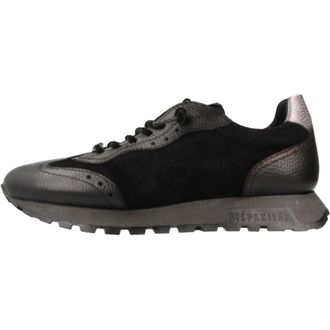 Hispanitas Schoenen, Dames, Zwart, 39 EU, Leer, Oregon Sneaker
