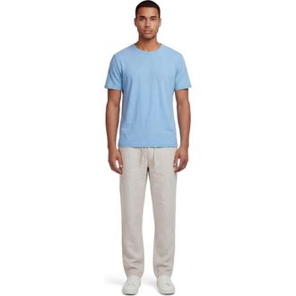 Lords of Harlech Solid Linen Drawstring Pant in Natural at Nordstrom, Size Xx-Large 32