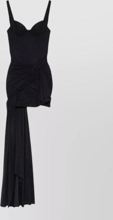Balenciaga draped maxi dress