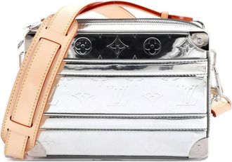 Louis Vuitton Handle Soft Trunk Bag Monogram Mirror Coated Canvas satchel - Zilver