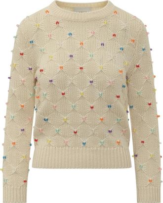 Isabel Marant Priyanka Pullover - female - Marant &eacute;toile - Round-neck Knitwear - Brown - XS - Knitwear