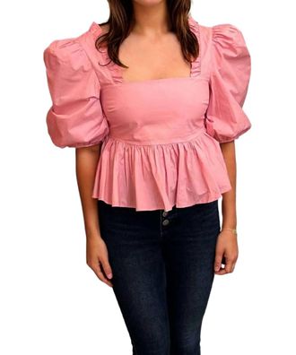 Custommade Darine Top In Sea Pink