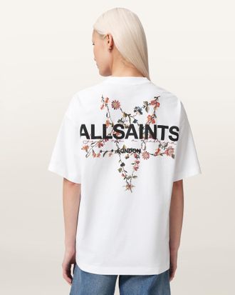 AllSaints Cotton Pentacle Oversized Etta T-Shirt, Size: XS