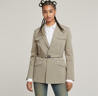 G-Star Pocket Blazer - Beige - Dames
