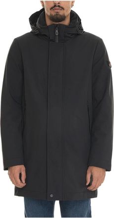 Peuterey Hooded Jacket met afneembare capuchon - Heren - Parka Jassen - Zwart - 2XL - Jassen