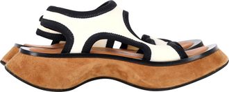 Proenza Schouler Stretch Rec Sandals in White Neoprene