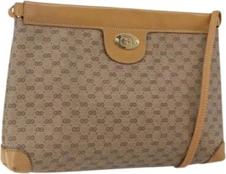 Gucci Pre-owned Cross Body Bags, female, Beige, Size: ONE SIZE Pre-owned Vintage Cross Body Bag