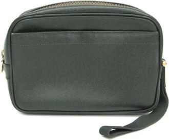 Louis Vuitton Pre-owned Clutches, male, Green, Size: ONE SIZE Pre-owned Leather louis-vuitton-bags