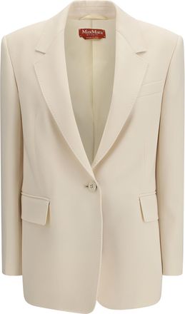 Max Mara Womens Blazer Bosco Beige Triacetate Jacket
