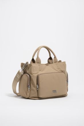 Bimba & Lola Nylon Pocket Bag in Light Khaki at Nordstrom