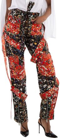Burberry Ladies Black Ip Pattern Amelia Graphic Pants, Brand Size 6 (US Size 4)