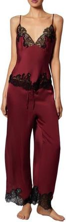 Kiki De Montparnasse Giselle Pajama Pant in Brick Dust at Nordstrom, Size Medium