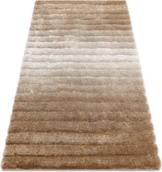 RugsX Rugsx - Alfombra Moderno Flim 007-b2 Moderno, Rayas - Structural Beige Beige 120x160 Cm