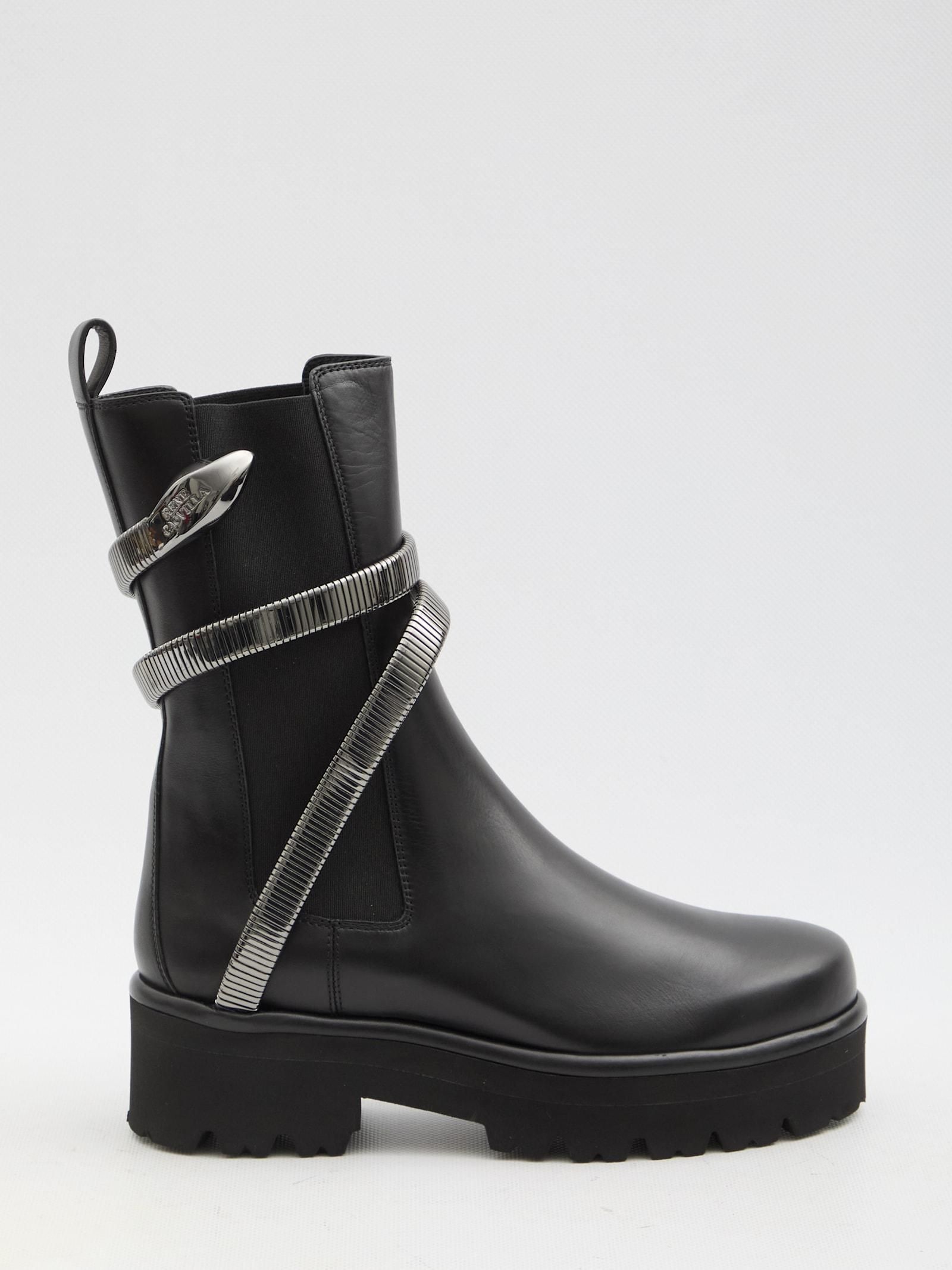 Rene Caovilla Leather Boots − Sale: up to −57% | Stylight