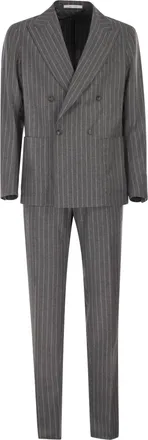 Tagliatore Double Breasted Suit In Superfine Virgin Wool