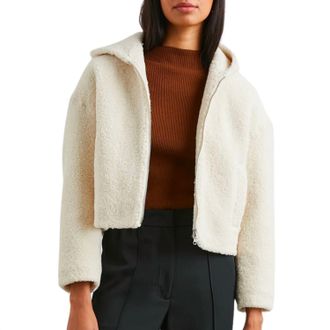 Rails Fabi Jacket In Ivory Teddy