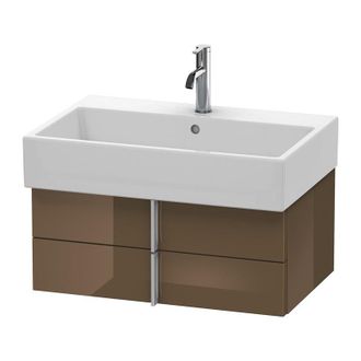 Duravit Duravit Vero Air Mueble De Pared 68,4 X 43,1 Cm, 2 Cajones, Para Vero Air 235070, Color (frente/cuerpo): Marr&oacute;n Oliva Laca Alto Brillo - Va628606161