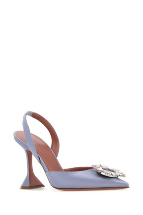 Amina Muaddi Begumsling95 Lilacgrey Scarpe Con Tacco High Heel Shoes