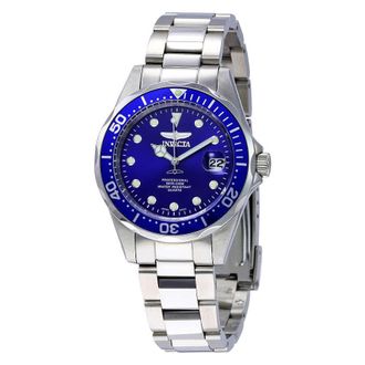 Invicta Pro Diver Blue Dial Stainless Steel Mens Watch 17048