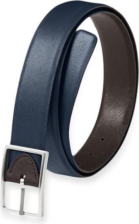 Paul Fredrick Anderson Reversible Belt in Navy/brown at Nordstrom, Size 36