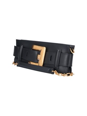 Balmain Womens Bags Black Calf Leather