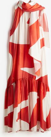 H&M Maxikleid mit Volumen - Red