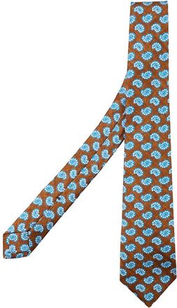 Kiton Cravatta - Heren - Stropdassen - Bruin - ONE Size - Accessoires