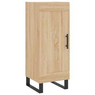 vidaXL Aparador Madera Contrachapada Color Roble Sonoma 34,5x34x90 Cm Vidaxl