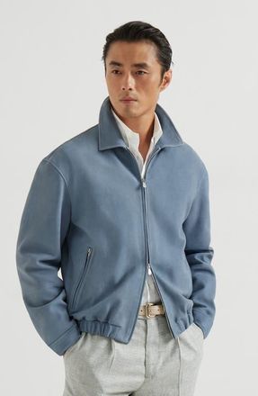 Brunello Cucinelli Nubuck outerwear jacket in Slate at Nordstrom, Size Xxx-Large Eu