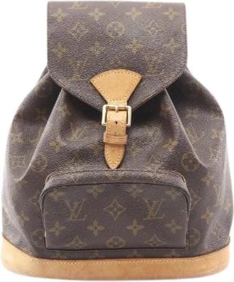 Louis Vuitton Pre-owned Monogram Rugzak - Dames - Vintage Rugzakken - Bruin - ONE Size - Leer - Vintage