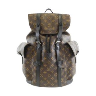 Louis Vuitton Pre-owned Backpacks, female, Brown, Size: ONE SIZE Pre-owned Monogram Macassar Backpack