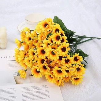 OEM Ramo De Girasoles Artificiales - Realistas - Amarillos - 2 Piezas