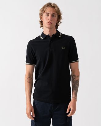 Fred Perry Mens Polo Shirt in Black Cotton - Size X-Large