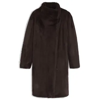 BOSS Relaxed-fit teddy coat