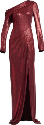 Tadashi Shoji Abito lungo monospalla - Rosso