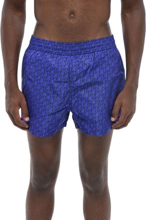 Off-white Blue Logo Swim Shorts