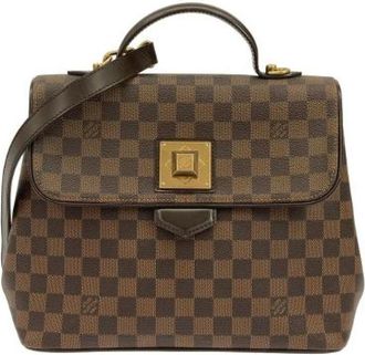 Louis Vuitton Pre-owned Handbags, female, Brown, Size: ONE SIZE Pre-owned Damier Bergamo Bag