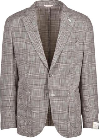 L.B.M. 1911 Giacca Sfiancata - Heren - Blazers - Grijs - XL - Katoen - Jassen