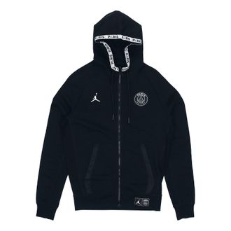 Nike Jordan Air Jordan Cat Paris Saint-Germain Full-length zipper Cardigan Fleece BQ8347-010