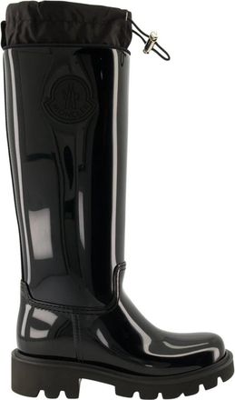 Moncler Kickstream High Rain Boots - Dames - Regenlaarzen - Zwart - 38 EU - Nylon - Schoenen